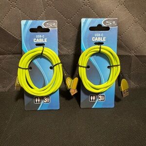 SR USB-C Cable in Neon Yellow